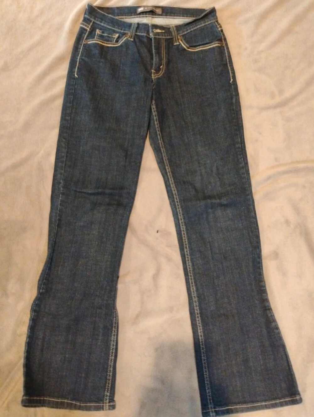 Levi's 529 Curvy Bootcut Mid Rise Dark Wash Stretch Denim Jeans - 10M W30 L32